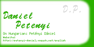daniel petenyi business card