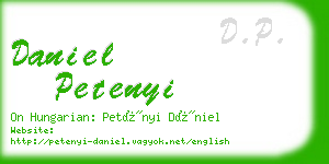 daniel petenyi business card